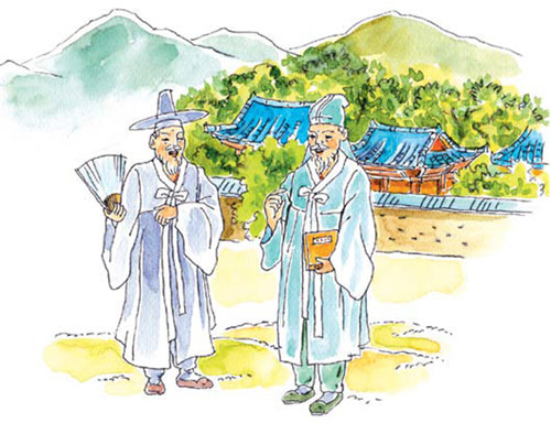 하서 선생 일러 이미지